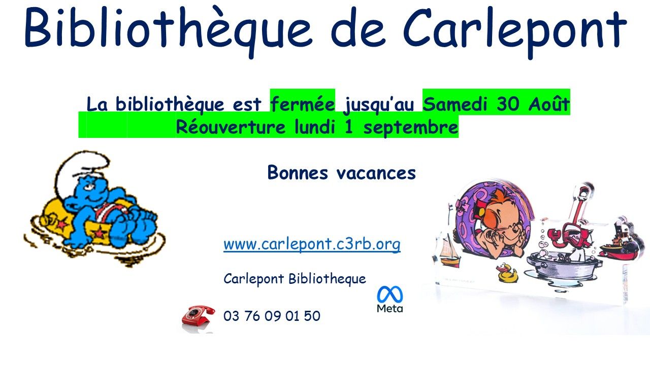 affiche fermeture ete 2025